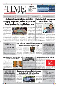 Nirmal Singh Mehbooba Directs Regulated Supply of Power, Drinking