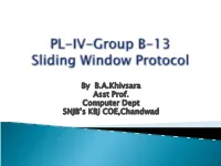 Sliding Window Protocol