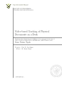 Video-Based Tracking of Physical Documents on a Desk