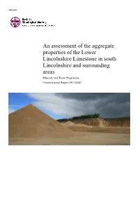 An Assessment of the Aggregate Properties of the Lower Lincolnshire