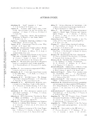 Author Index