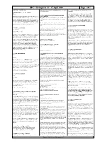 17 April 2020 Page 1 of 5