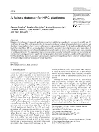 A Failure Detector for HPC Platforms