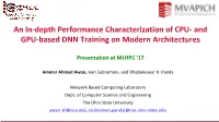 And GPU-Based DNN Training on Modern Architectures