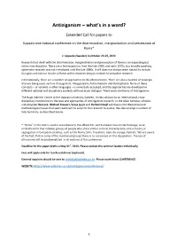 Antiziganism – What's in a Word?