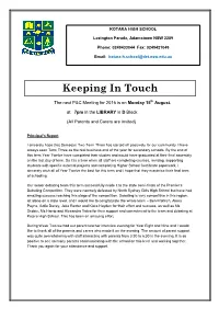 Keeping in Touch