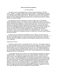 Notes on HF Discone Antennas