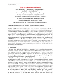 Study on Heterogeneous Queuing Bao Zhenshan1,A, Chen Chong1,B, Zhang Wenbo1,C, Liu Jianli1,2, Brett A