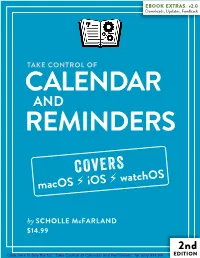 Take Control of Calendar and Reminders (2.0) SAMPLE