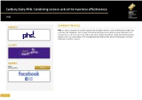 Cadbury Dairy Milk: Combining Science and Art to Maximise Effectiveness