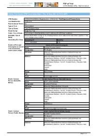 CTRI Trial Data