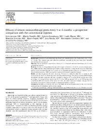 Efficacy of Venom Immunotherapy Given Every 3 Or 4 Months: A