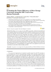 Evaluating the Future Efficiency of Wave Energy Converters Along The
