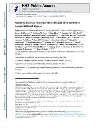 Genomic Analyses Implicate Noncoding De Novo Variants in Congenital Heart Disease