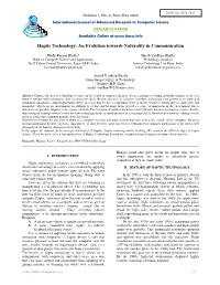Haptic Technology: an Evolution Towards Naturality in Communication