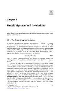 Simple Algebras and Involutions