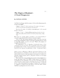 The Origin of Mankind― a Torah Perspective