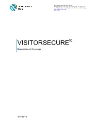 VISITORSECURE® Description of Coverage