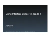 302 Using Interface Builder in Xcode 4 Final DDF