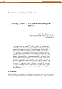 Is It Possible to Avoid Pragmatic Failure?