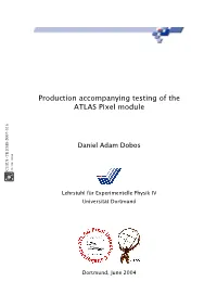 Production Accompanying Testing of the ATLAS Pixel Module