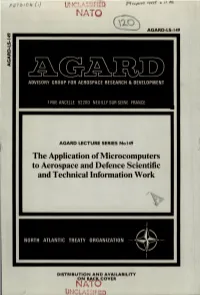 The Application of Microcomputers to Aerospace and Defence Scientific and Technical Information Work