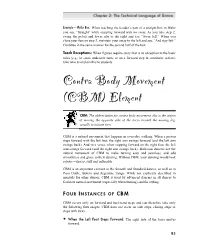 Contra Body Movement (CBM) Element
