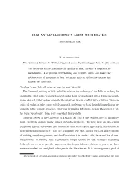 How Anti-Evolutionists Abuse Mathematics