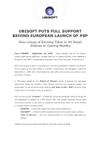 Ubisoft Puts Full Support Behind European Launch of Psp