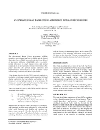 An Operationally Based Vision Assessment Simulator for Domes