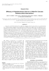 Efficacy of Hypobromous Acid As a Hide-On Carcass Antimicrobial Intervention3