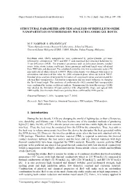 M. F. Nabihah, S. Shanmugan "Structural Parameter and TEM