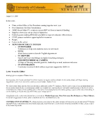 Units Within Office of the President Coming