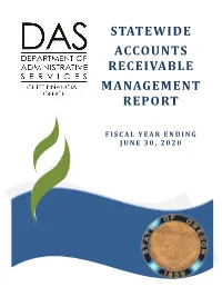 2020 Statewide Accounts Receivable Management Report