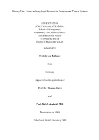 Contextualising Legal Reviews for Autonomous Weapon Systems