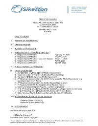 May 4, 2020 Council Packet