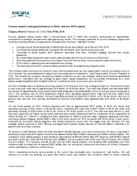 Q4 Year End 2014 Report