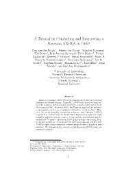 A Tutorial on Conducting and Interpreting a Bayesian ANOVA in JASP