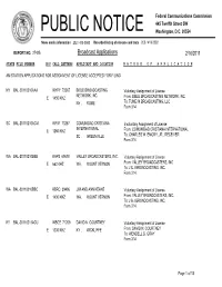 Broadcast Applications 2/16/2011