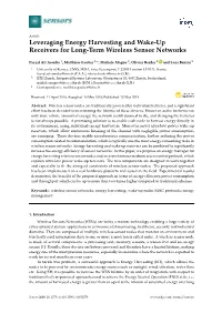 Leveraging Energy Harvesting and Wake-Up Receivers for Long-Term Wireless Sensor Networks