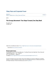 The Occupy Movement: Two Steps Forward, One Step Back