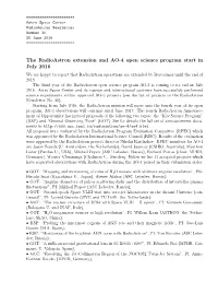 The Radioastron Extension and AO-4 Open Science Program