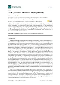 On a Z2n-Graded Version of Supersymmetry
