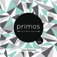 Primos User Manual General Information 1 General Information