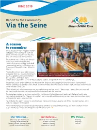 Report to the Community Via the Seine