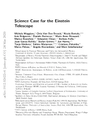 Science Case for the Einstein Telescope