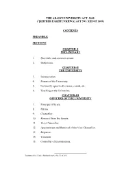The Abasyn University Act, 2009. (1[Khyber Pakhtunkhwa] Act No