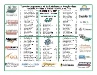 Toronto Argonauts at Saskatchewan Roughriders