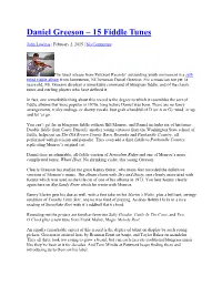 Daniel Greeson – 15 Fiddle Tunes