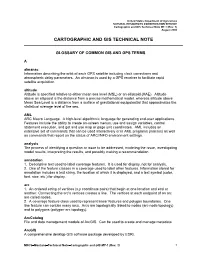 Glossary of Common Gis and Gps Terms